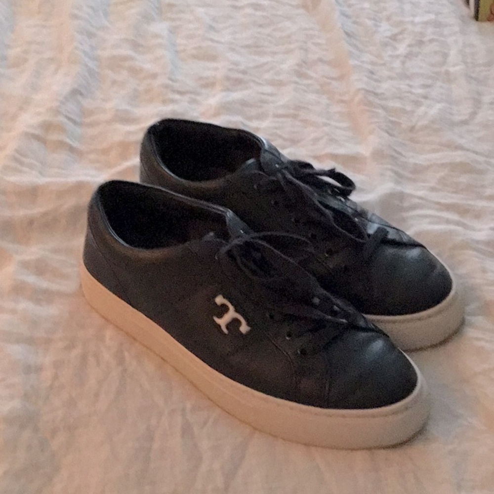 Tory Burch Leather Sneakers - Picture 2 of 7